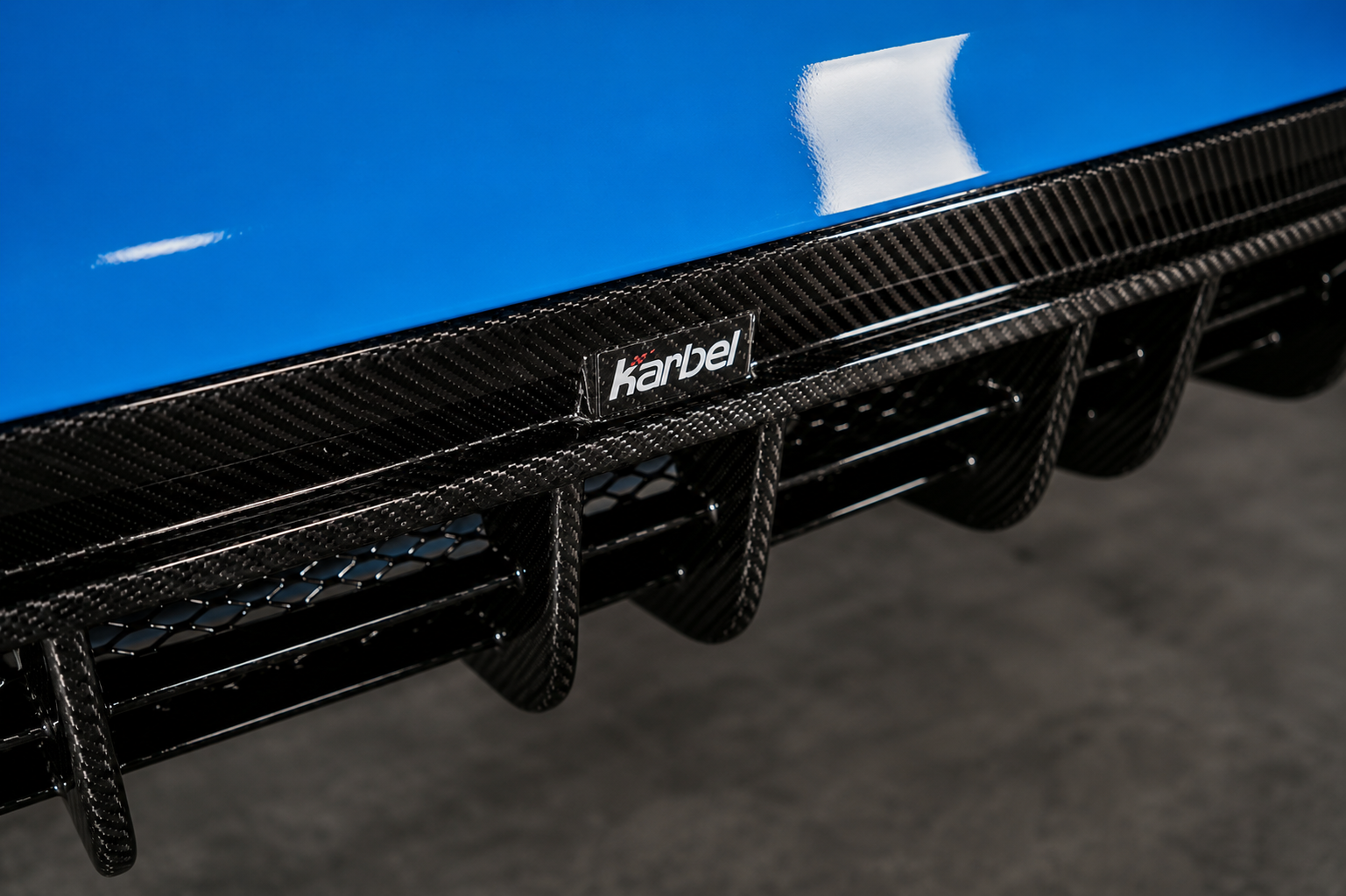 Karbel-Dry Carbon V2 Rear Diffuser & Canards for Audi S4 B9.5 2020-ON Carbon Fiber