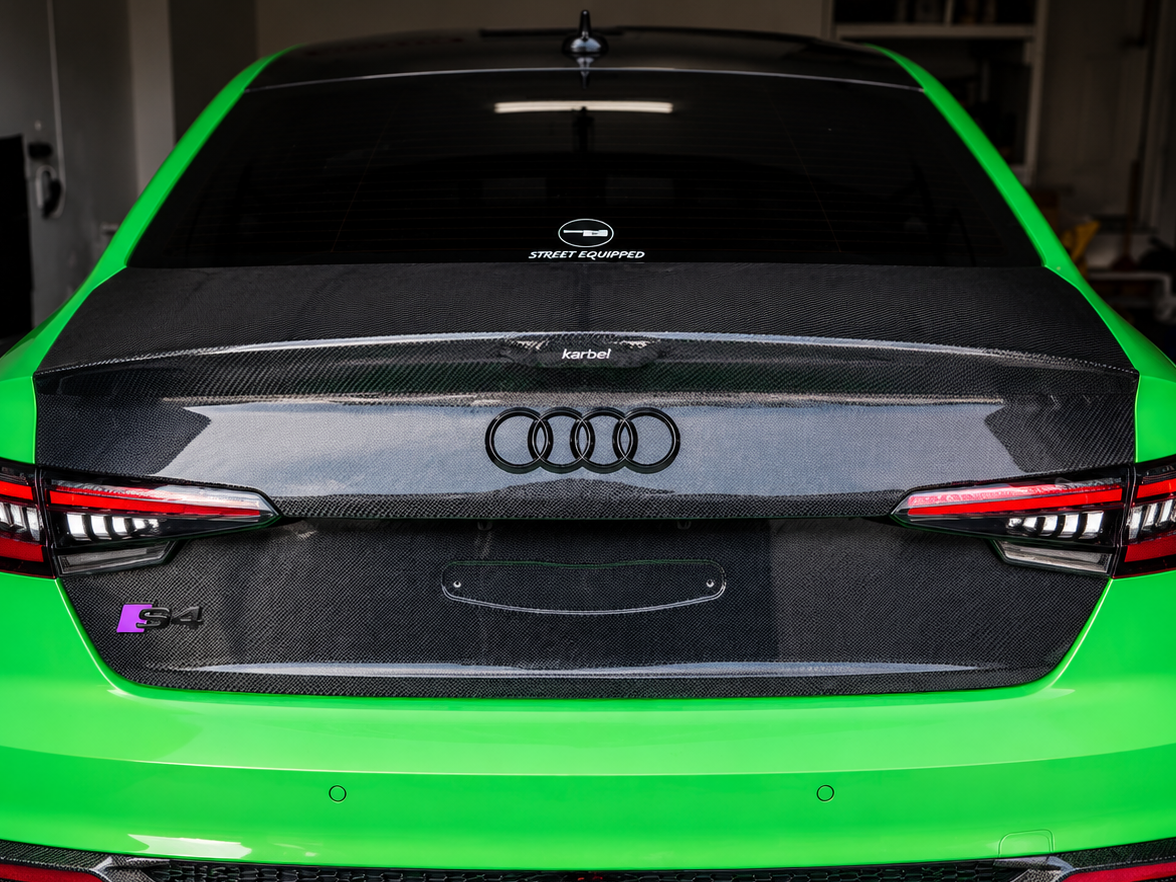 Karbel-Dry Carbon Rear Trunk Lid for Audi S4 & A4 2017-ON B9 B9.5 Pre-preg Carbon Fiber