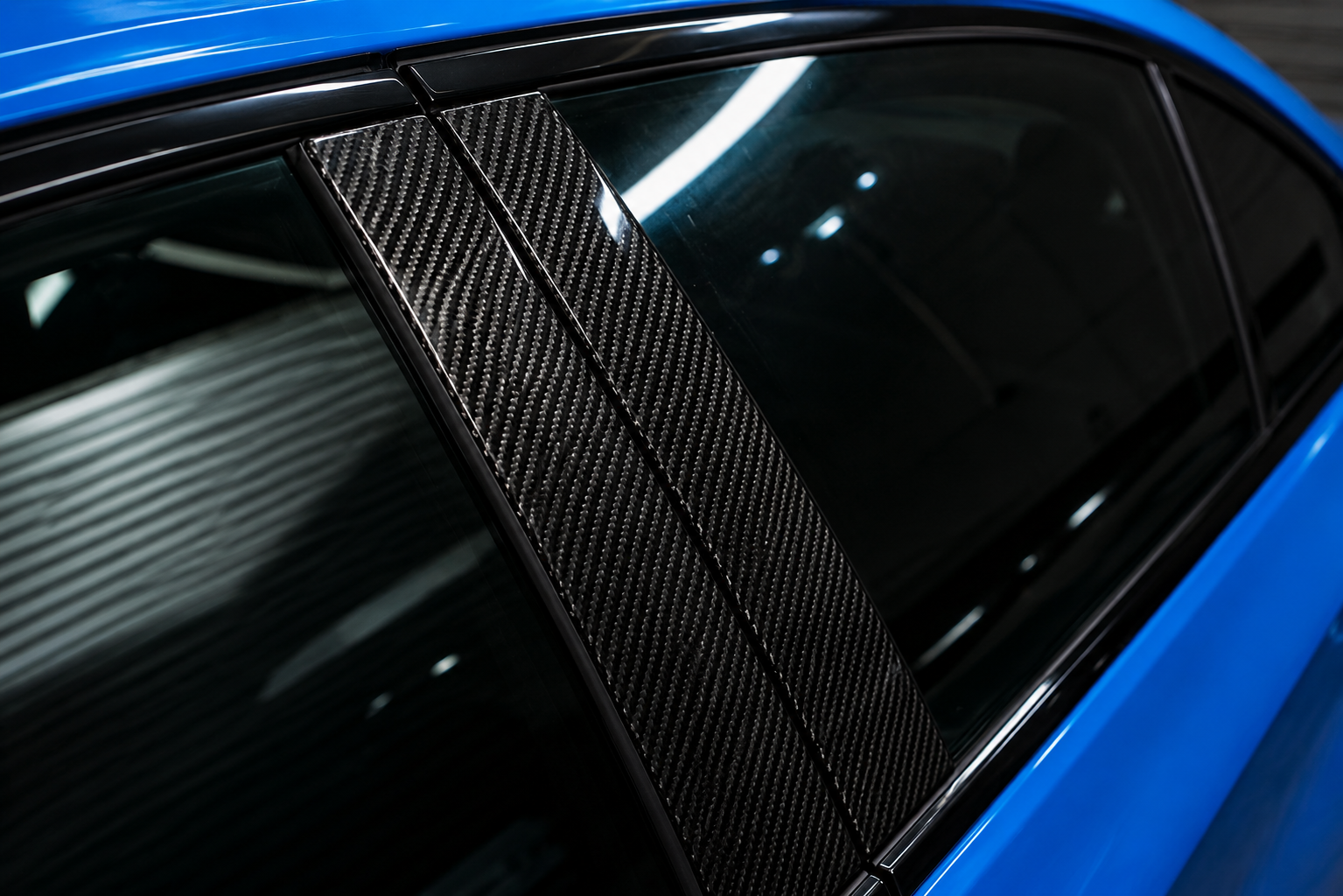 Karbel-Dry Carbon Window Pillar Panel Trim Set for Audi S4 A4 B9.5 2020-ON Carbon Fiber