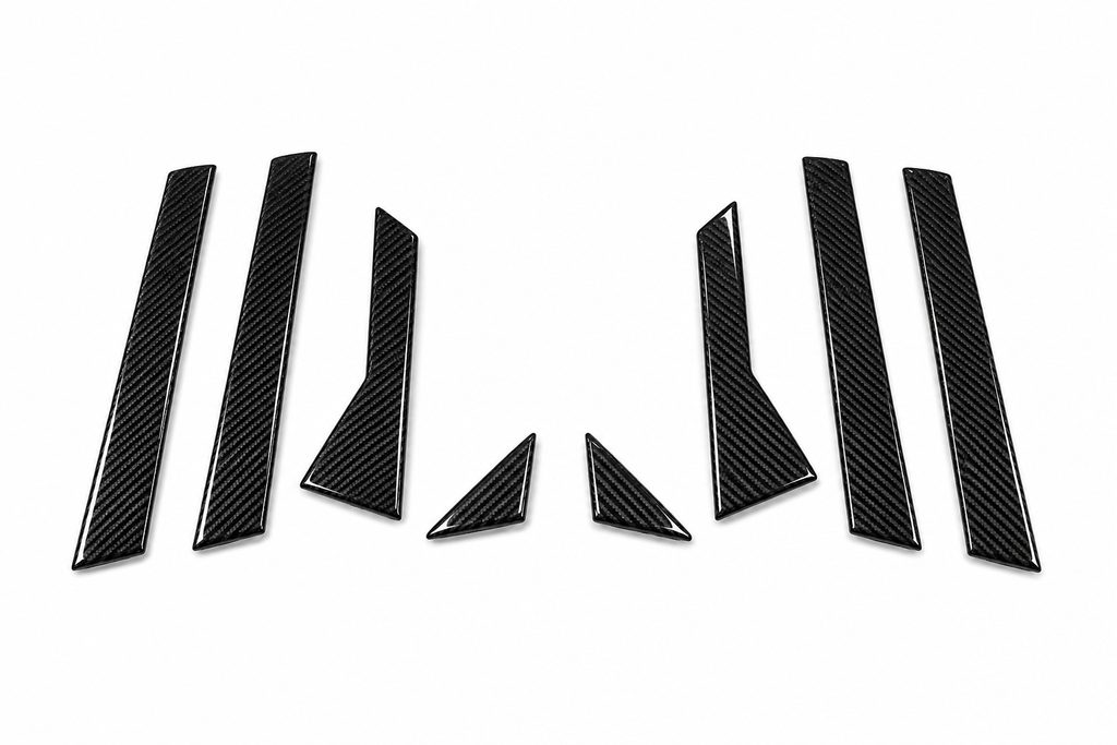 Karbel-Dry Carbon Window Pillar Panel Trim Set for Audi S4 A4 B9.5 2020-ON Carbon Fiber
