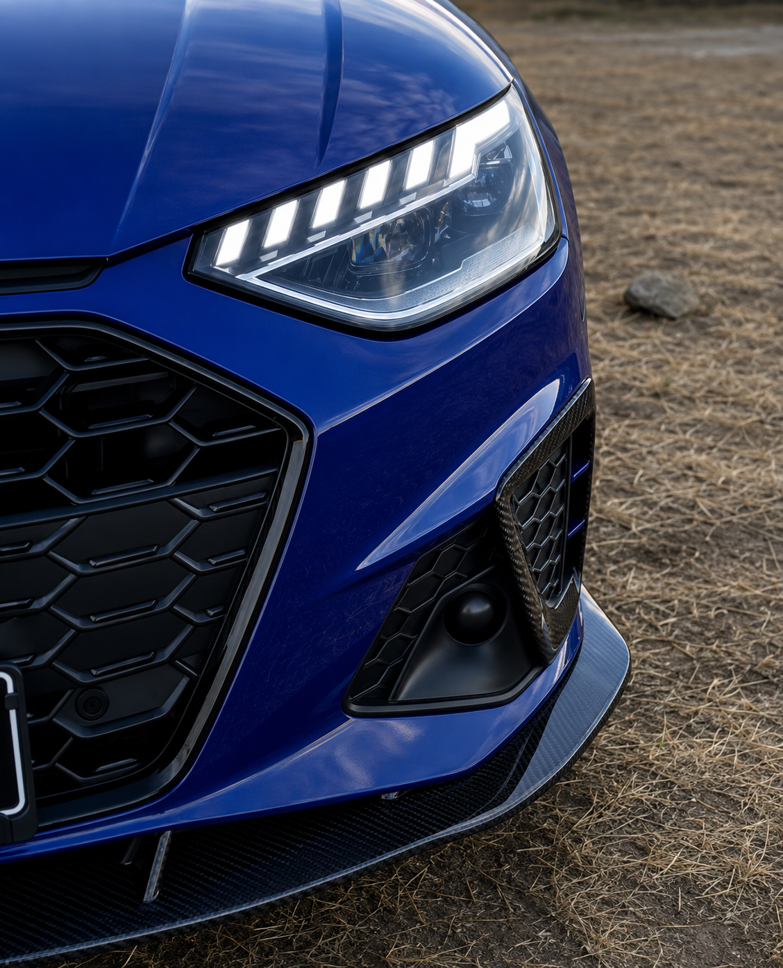 Karbel-Dry Carbon Upper Valences for Audi S4 A4 S - Line B9.5 Pre-preg Carbon Fiber