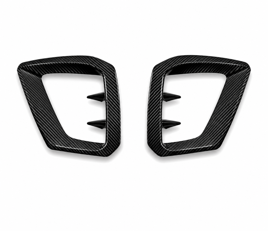 Karbel-Dry Carbon Upper Valences for Audi S4 A4 S - Line B9.5 Pre-preg Carbon Fiber