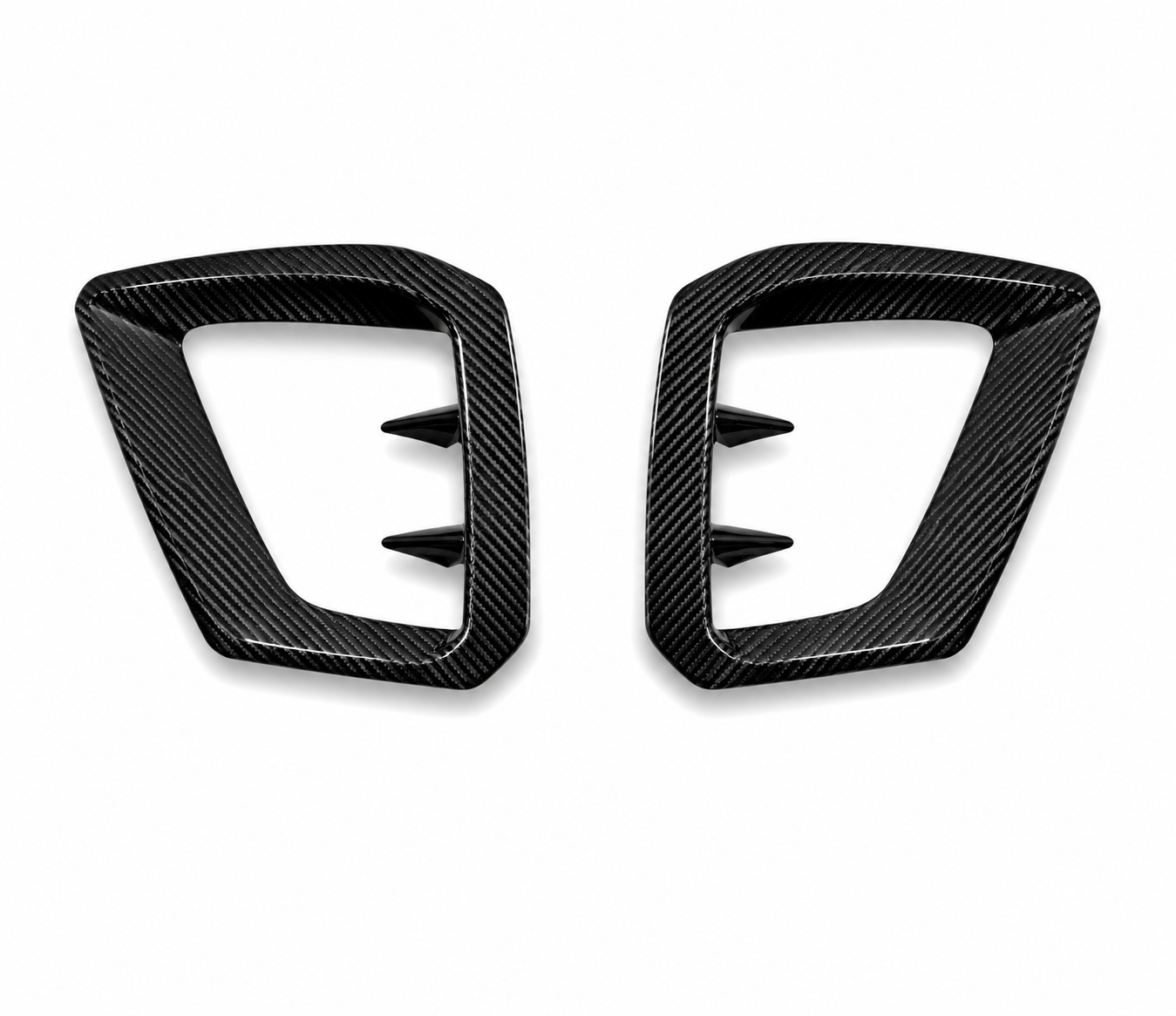 Karbel-Dry Carbon Upper Valences for Audi S4 A4 S - Line B9.5 Pre-preg Carbon Fiber