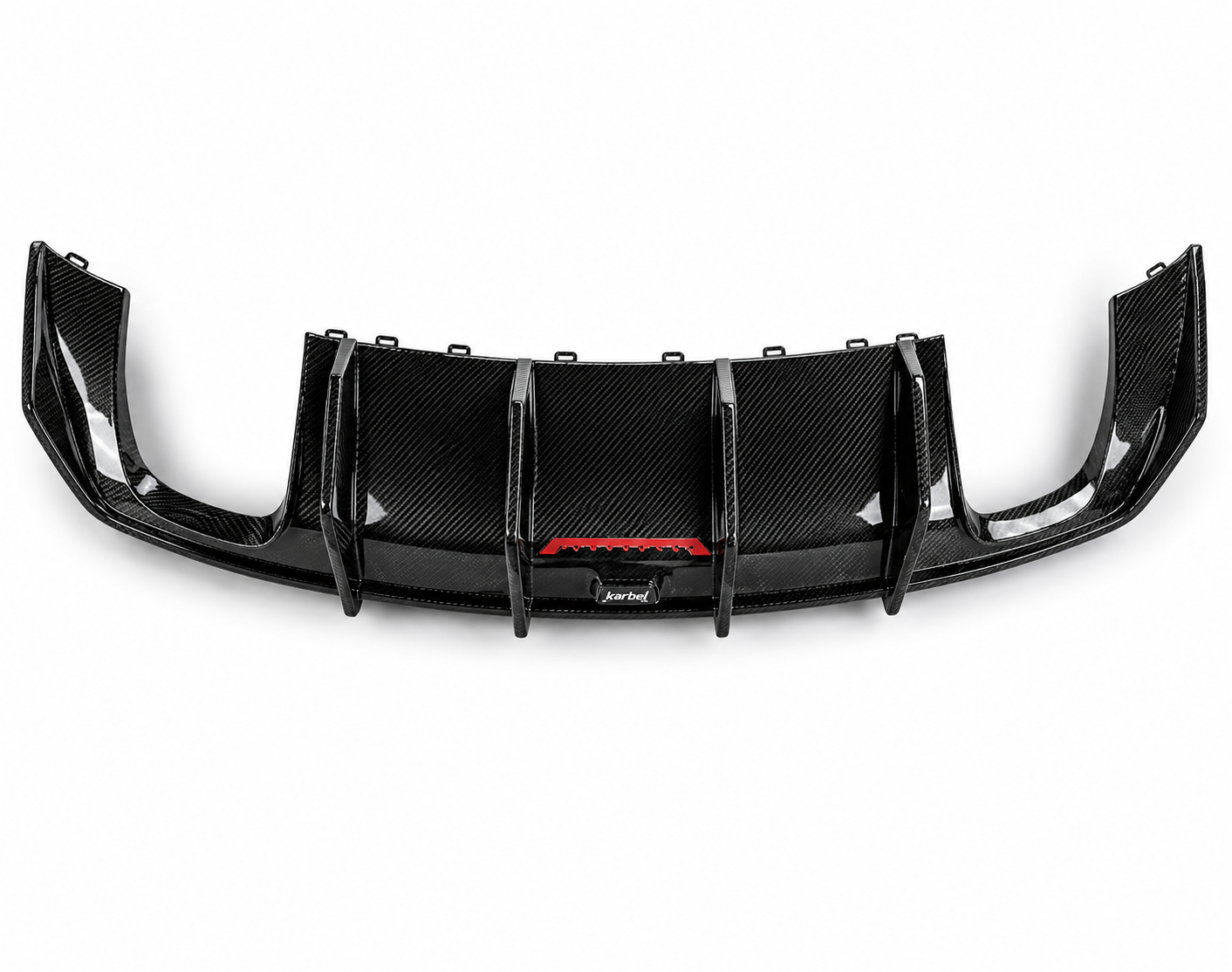 Karbel-Dry Carbon Rear Diffuser for Audi S3 A3 (with S bumper Only) 8V Sedan Carbon Fiber