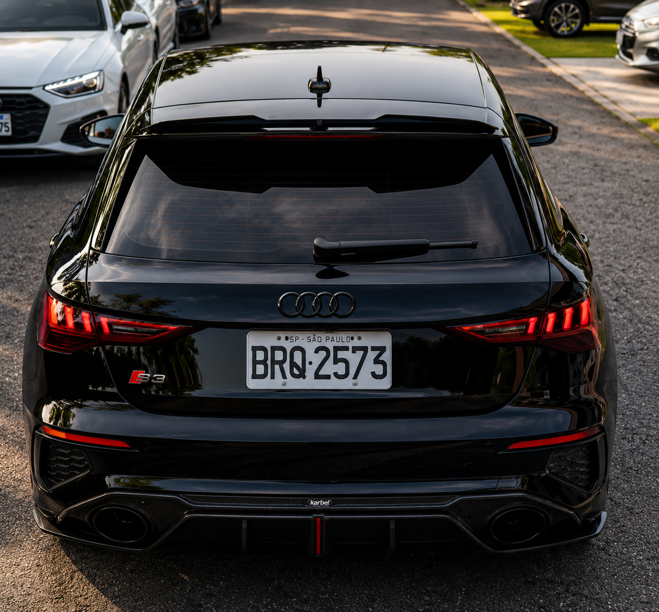 Karbel-Dry Carbon Rear Roof Spoiler for Audi S3 A3 8Y 2021-ON Pre-preg Carbon Fiber