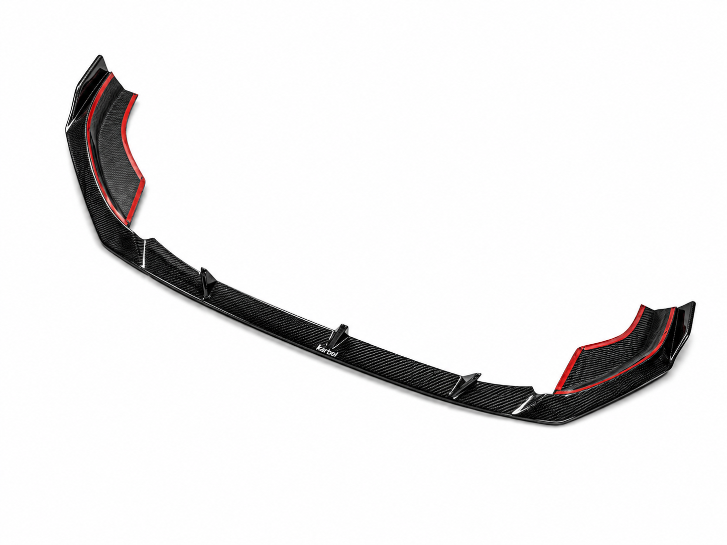 Karbel-Dry Carbon V3 Front Lip for Audi S4 A4 S-line B9.5 2020-ON Pre-preg Carbon Fiber