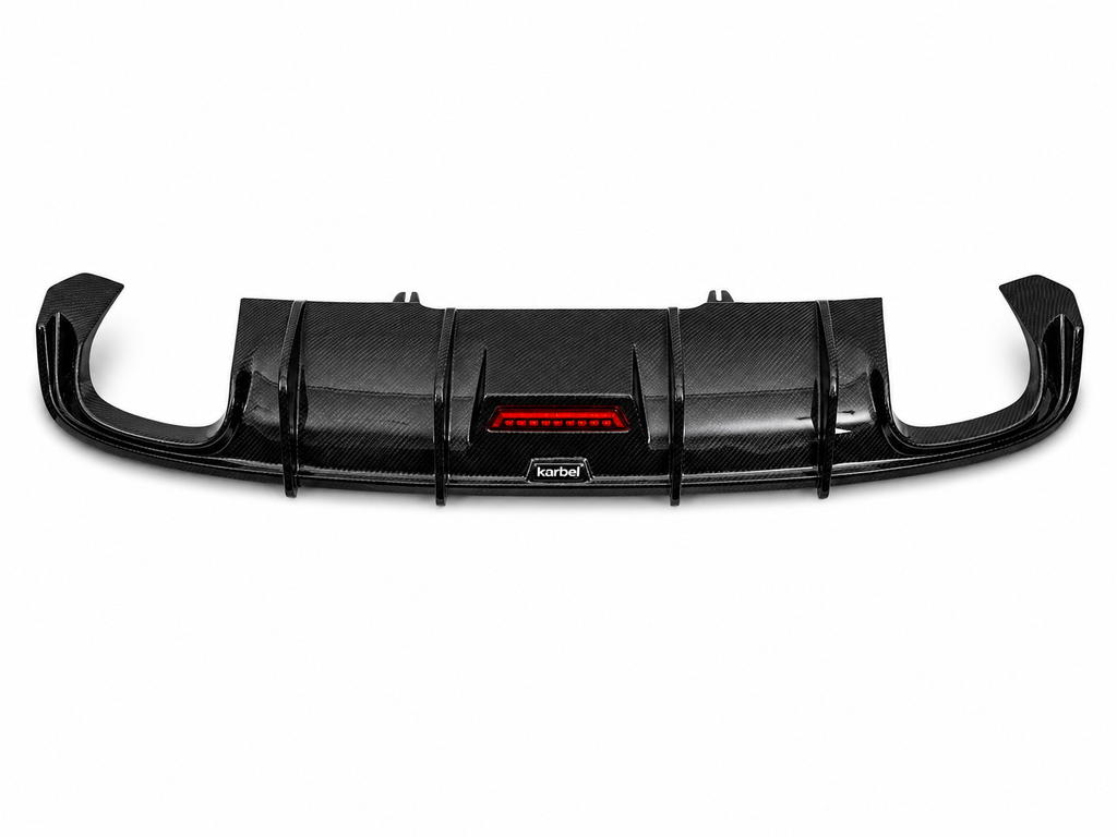 Karbel-Dry Carbon Rear Diffuser for Audi S4 & A4 S Line 2017-2019 B9 Pre-preg Carbon Fiber