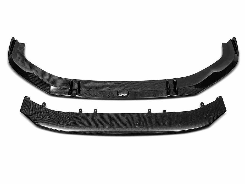 Karbel-Dry Carbon Front Lip for Audi S4 & A4 S Line 2019 B9 Pre-preg Carbon Fiber