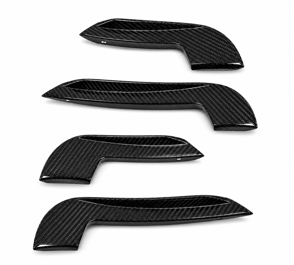 Karbel-Dry Carbon Front Bumper Canards for Audi S4 & A4 S Line 2019 B9 Pre-preg Carbon Fiber