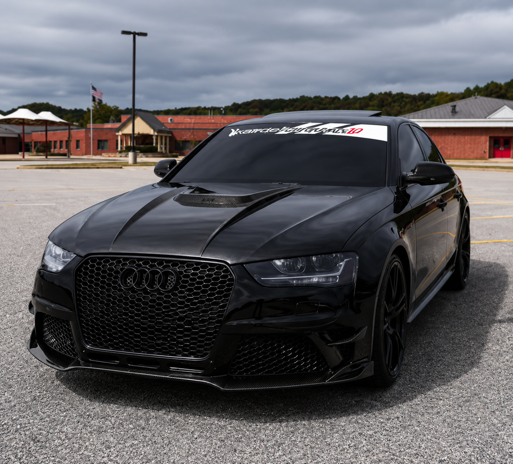 Karbel-Dry Carbon Hood for Audi RS4 S4 A4 S-line B8.5 2013-2016 Carbon Fiber