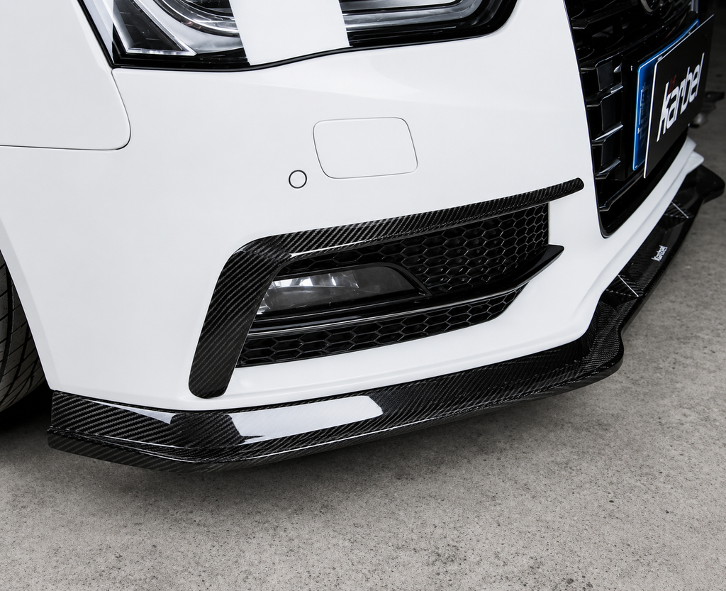 Karbel-Dry Carbon Upper Valences for Audi S4 & A4 S Line 2013-2016 B8.5 Carbon Fiber