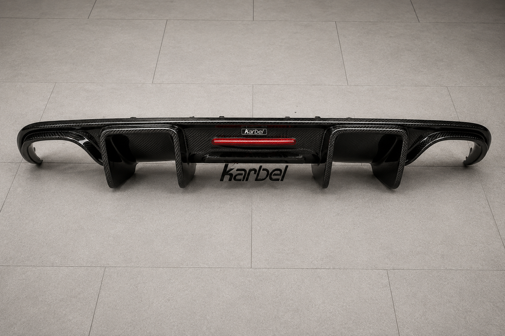 Karbel-Dry Carbon Rear Diffuser for Audi A4 2013-2016 B8.5 Carbon Fiber