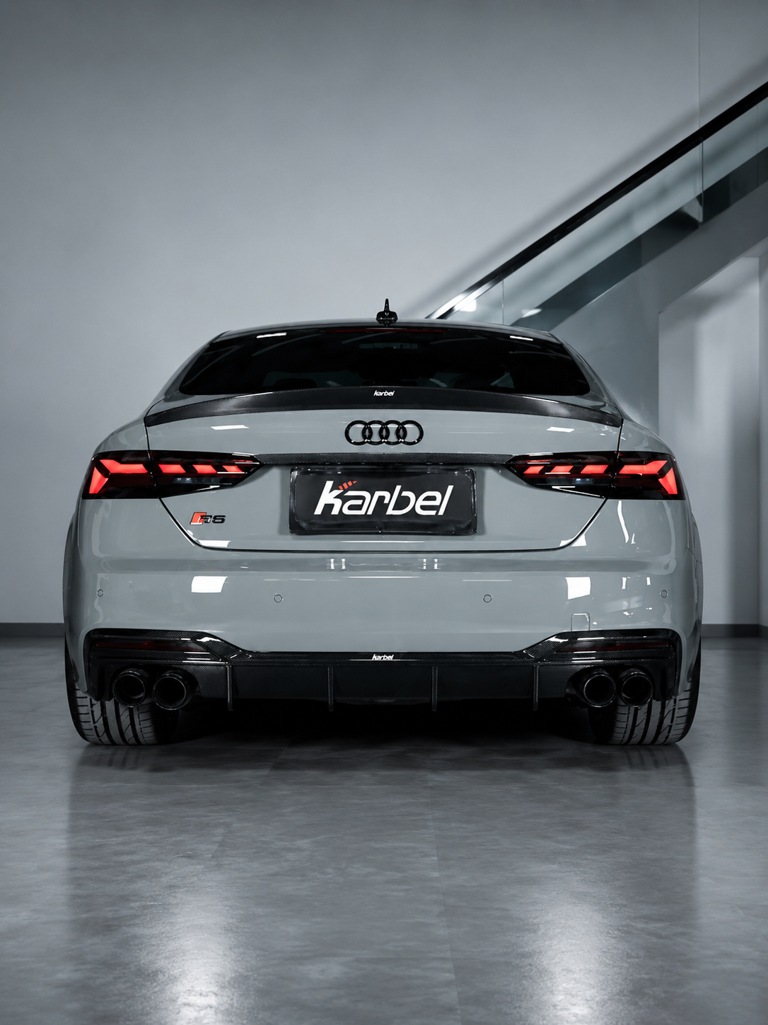 Karbel-Dry Carbon Rear Diffuser for Audi S5 A5 B9.5 Pre-preg Carbon Fiber