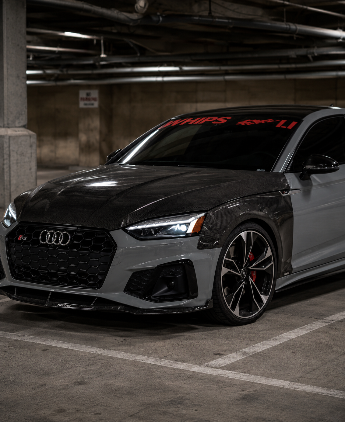 Karbel-Dry Carbon Front Fenders for Audi S5 A5 B9 B9.5 2017-Early 2025 Carbon Fiber