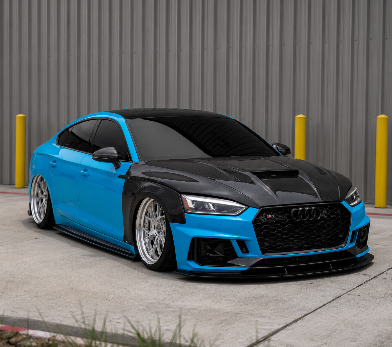 Karbel-Dry Carbon Front Fenders for Audi S5 A5 B9 B9.5 2017-Early 2025 Carbon Fiber