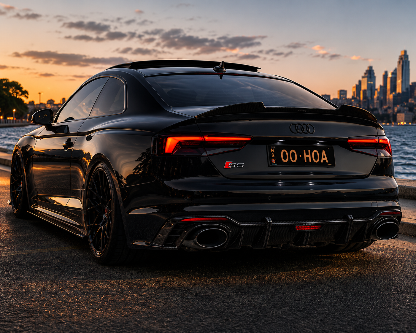 Karbel-Dry Carbon Hood Bonnet for Audi RS5 S5 A5 B9 B9.5 2017-Early 2025 Carbon Fiber