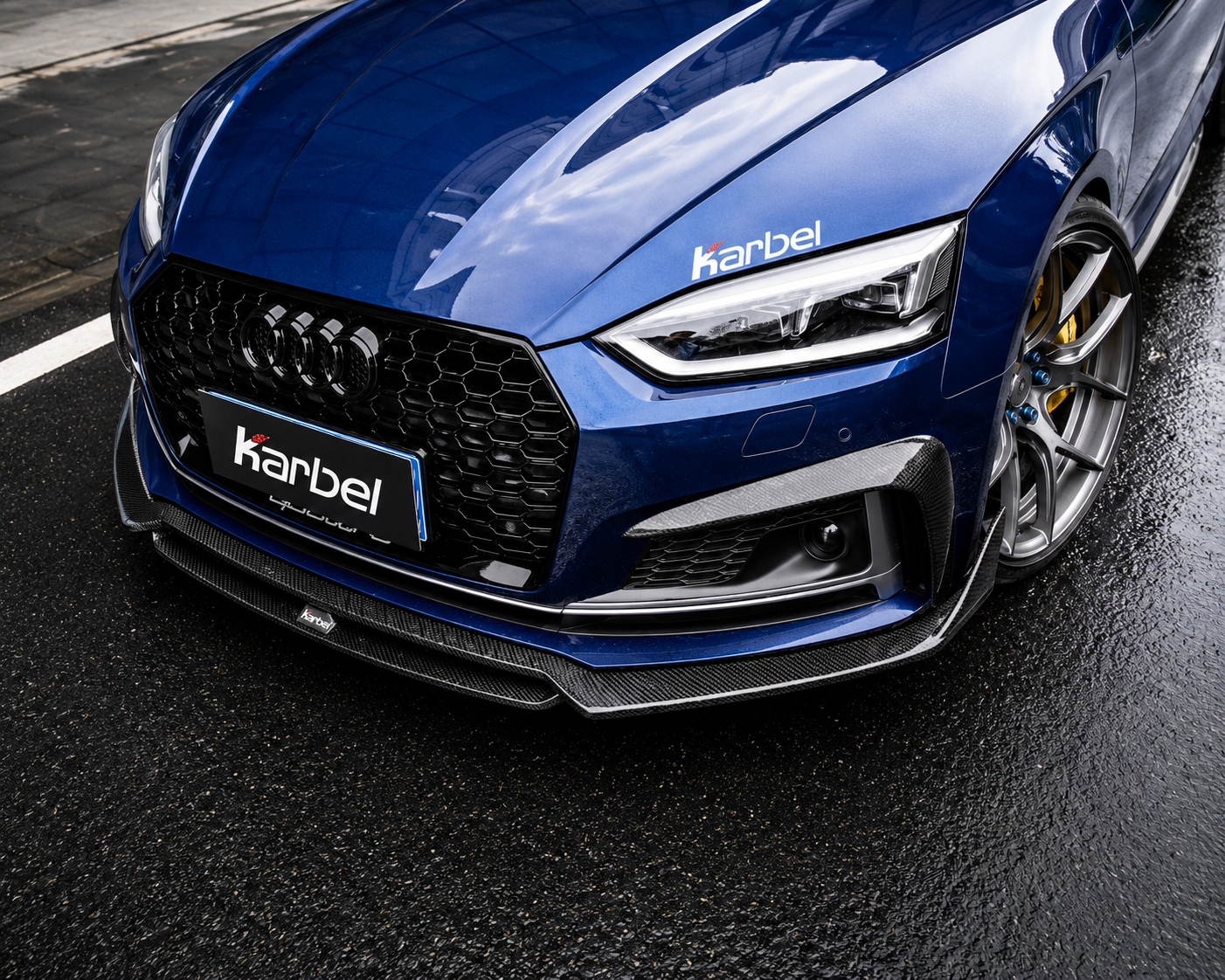 Karbel-Dry Carbon Upper Valences for Audi S5 A5 B9 2017-2019 Pre-preg Carbon Fiber