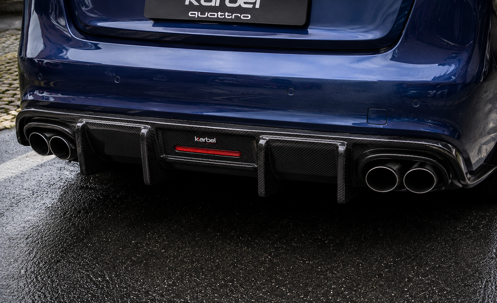 Karbel-Dry Carbon V2 Rear Diffuser for Audi A5 S Line & S5 2012-2016 B8.5 Carbon Fiber