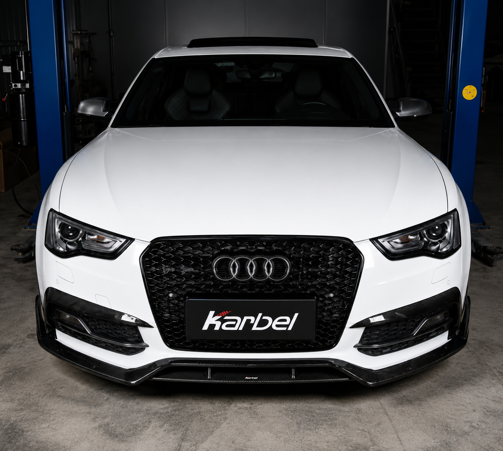 Karbel-Dry Pre-preg Carbon Fiber Upper Valences for Audi S5 A5 S-line B8.5 2012-2016