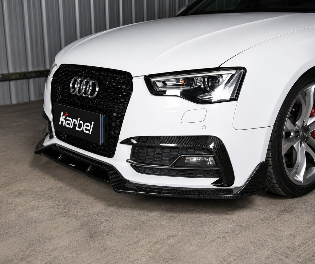 Karbel-Dry Carbon Front Lip for Audi A5 S Line & S5 B8.5 Carbon Fiber