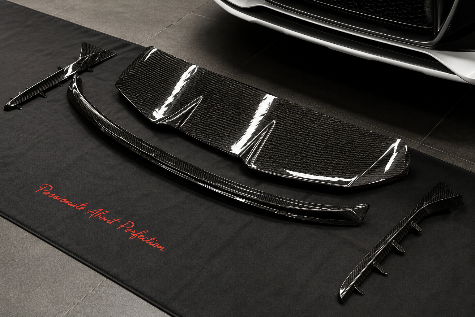 Karbel-Dry Carbon V2 Rear Roof Spoiler For Audi A6 Allroad C8 2020-ON Carbon Fiber