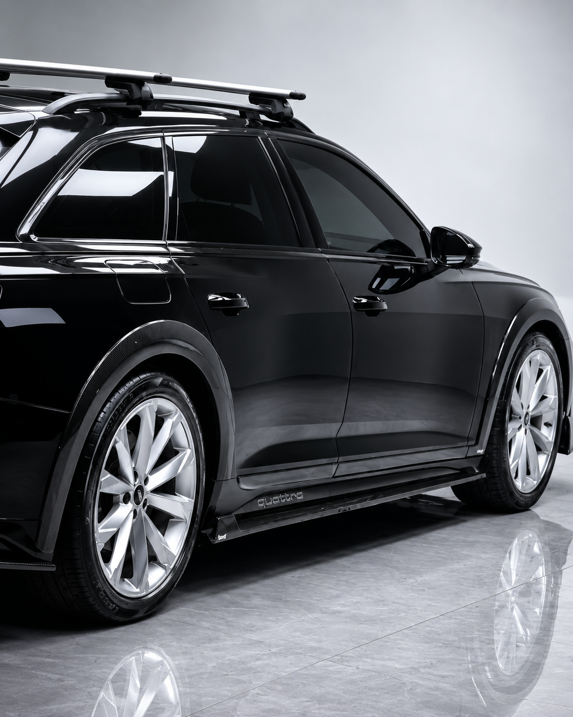 Karbel-DryCarbon Side Skirts For Audi A6 Allroad C8 2022-ON Dry Pre-preg Carbon Fiber