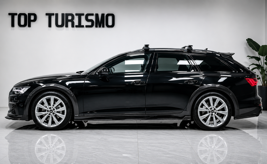 Karbel-DryCarbon Side Skirts For Audi A6 Allroad C8 2022-ON Dry Pre-preg Carbon Fiber