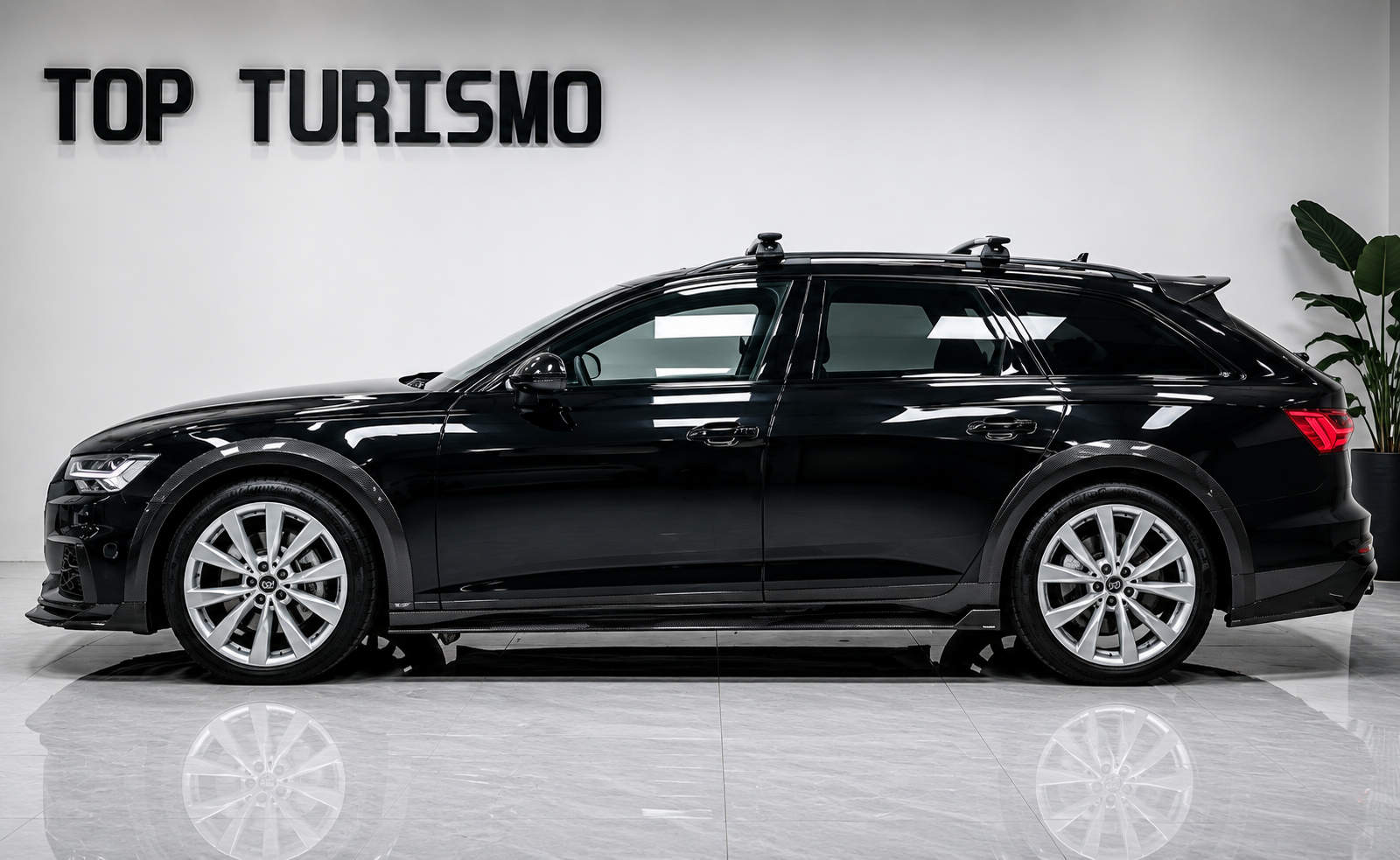 Karbel-DryCarbon Side Skirts For Audi A6 Allroad C8 2022-ON Dry Pre-preg Carbon Fiber