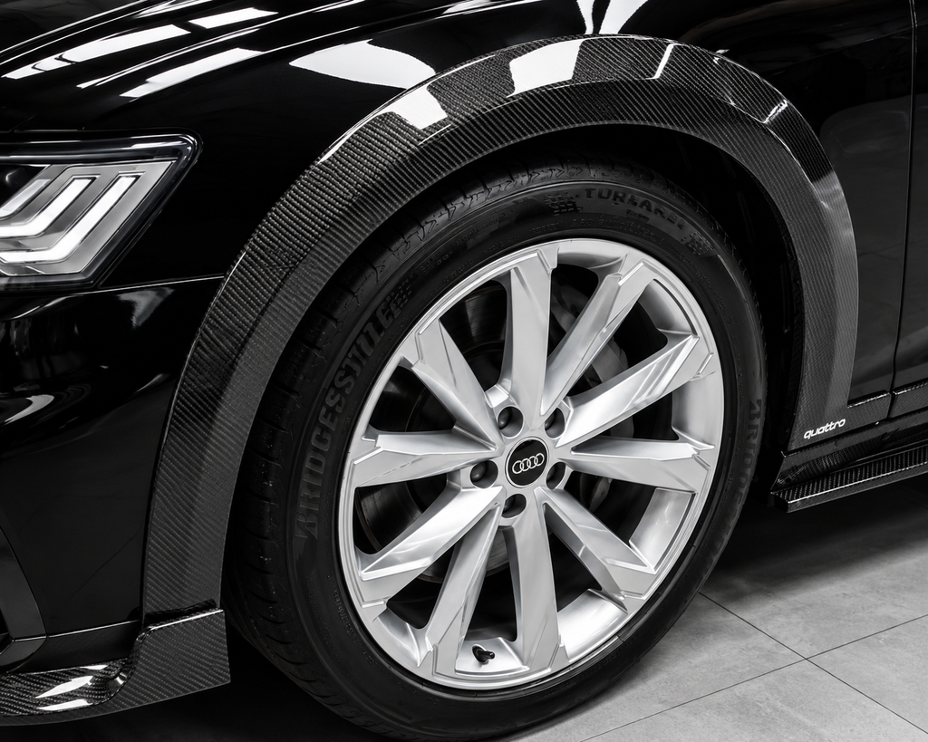 Karbel-Dry Carbon Wheel Arches For Audi A6 Allroad C8 2020-ONWARD Carbon Fiber