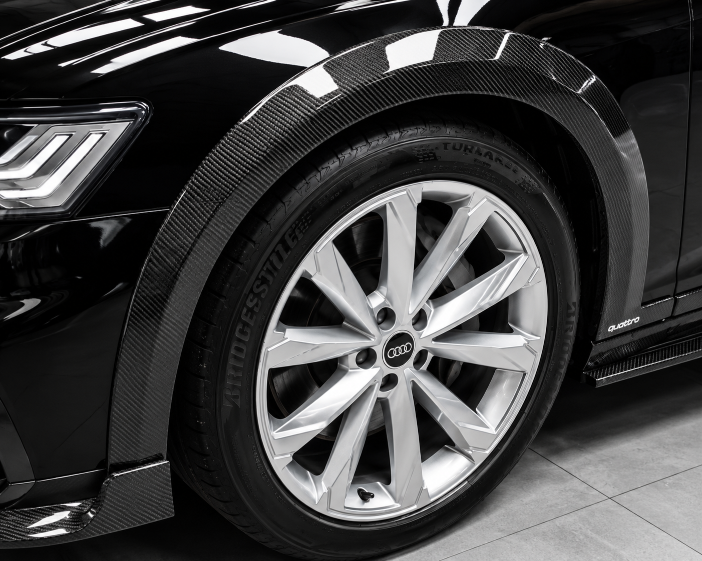 Karbel-Dry Carbon Wheel Arches For Audi A6 Allroad C8 2020-ONWARD Carbon Fiber