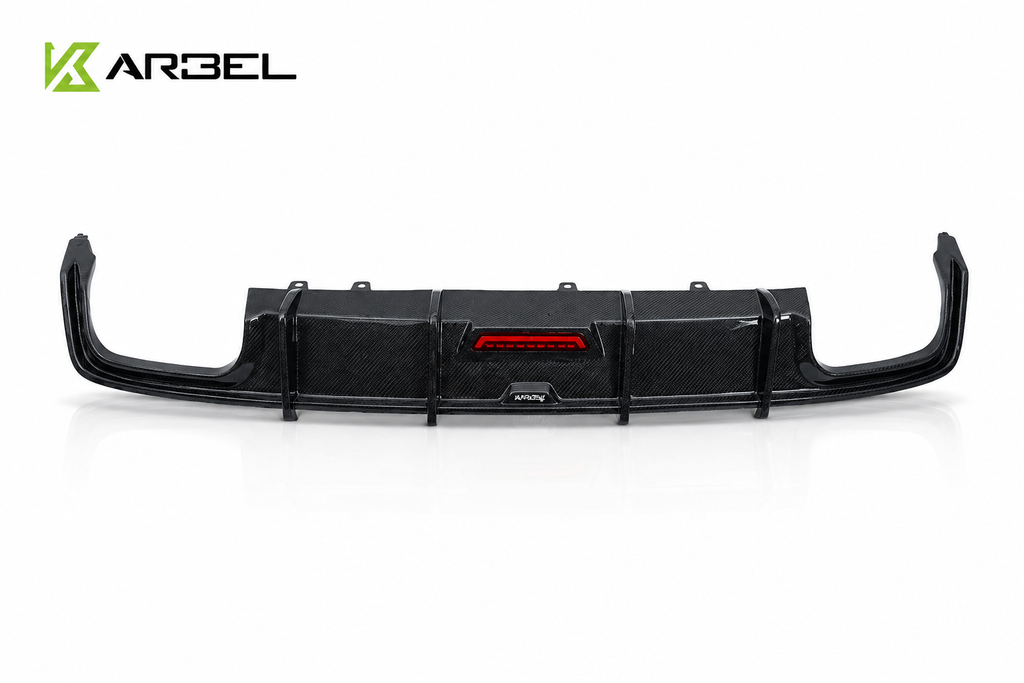 Karbel-Dry Carbon Rear Diffuser for Audi S6 & A6 S-Line & A6 Avant 2019-ONWARDS C8 Pre-preg Carbon Fiber