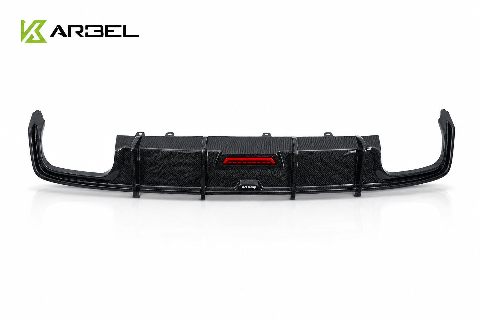 Karbel-Dry Carbon Rear Diffuser for Audi S6 & A6 S-Line & A6 Avant 2019-ONWARDS C8 Pre-preg Carbon Fiber