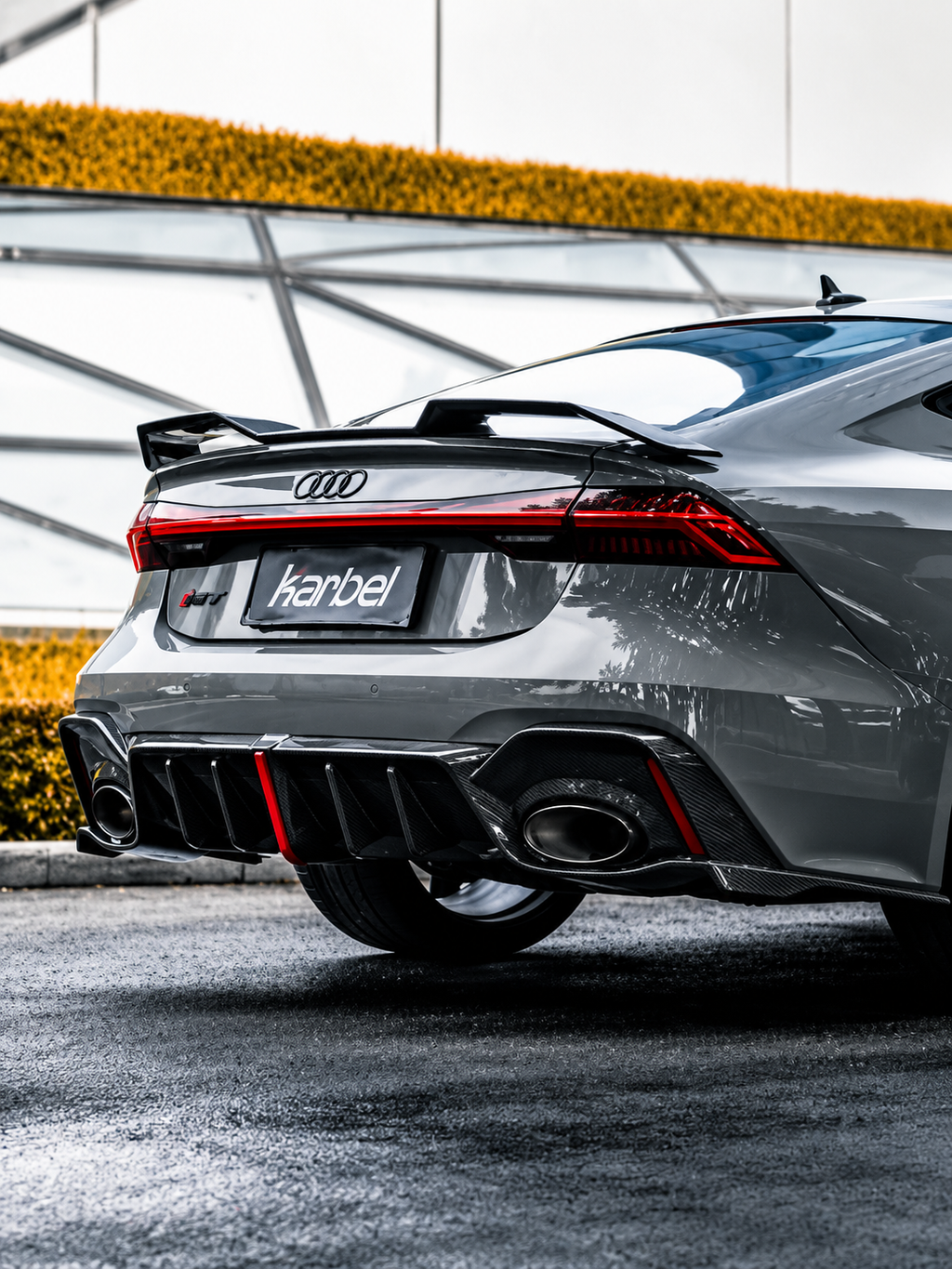 Karbel-Dry Carbon Rear Spoiler for Audi A7 S7 RS7 C8 2020-ON Carbon Fiber
