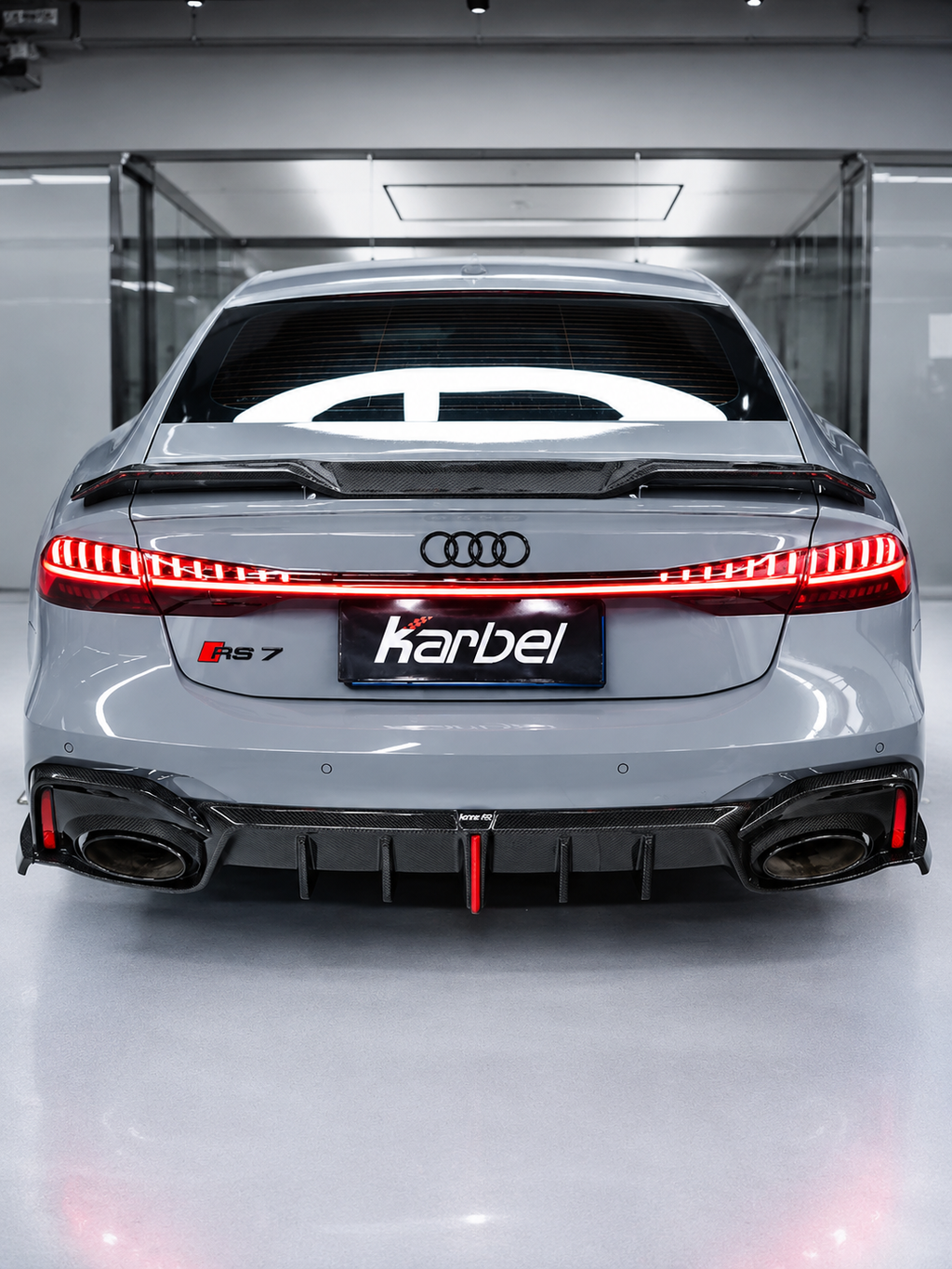 Karbel-Dry Carbon Rear Spoiler for Audi A7 S7 RS7 C8 2020-ON Carbon Fiber