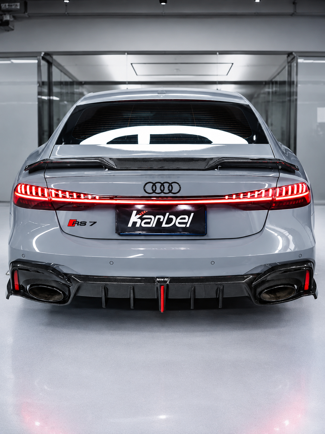 Karbel-Dry Carbon Rear Spoiler for Audi A7 S7 RS7 C8 2020-ON Carbon Fiber