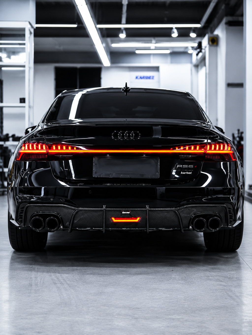 Karbel-Dry Carbon V1 Rear Diffuser for Audi S7 & A7 S Line & A7 C8 Carbon Fiber