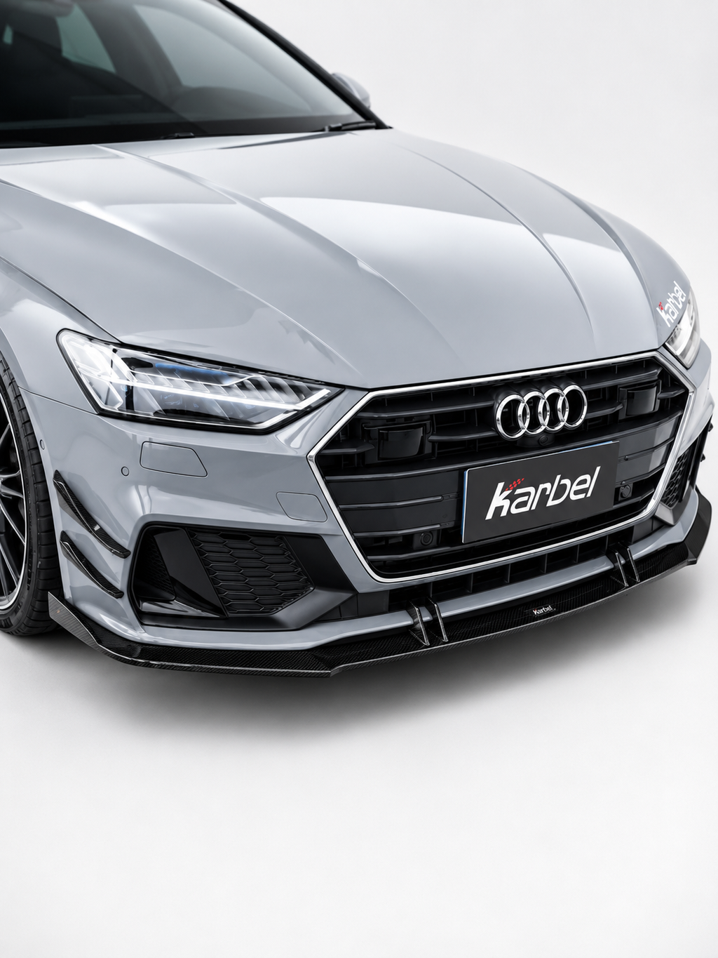 Karbel-Dry Carbon Front Canards for Audi S7 A7 C8 2019-ON Pre-preg Carbon Fiber