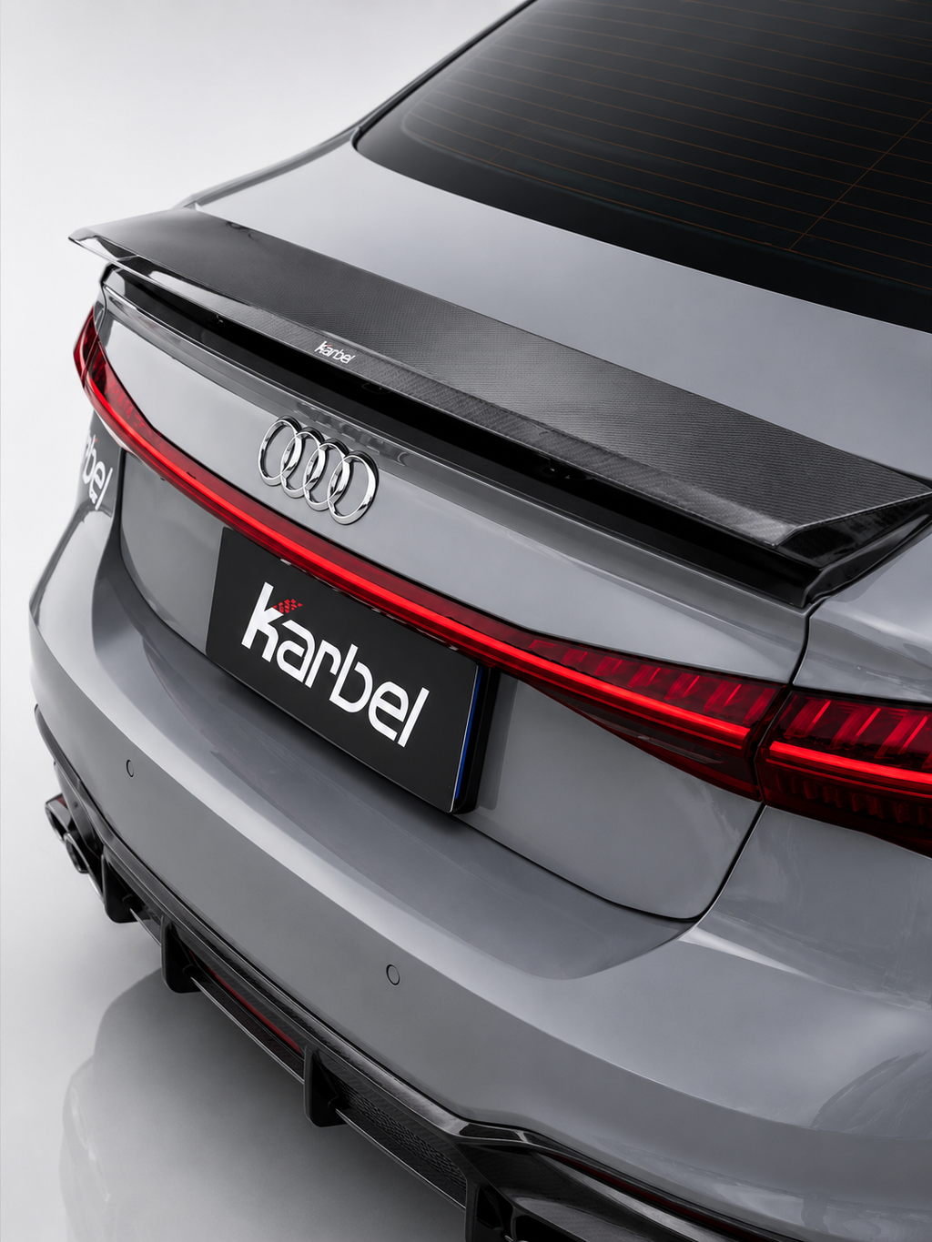 Karbel-Dry Carbon Dry Carbon Fiber Rear Spoiler Ver.1 for for Audi RS7 S7 A7 2019-ON C8
