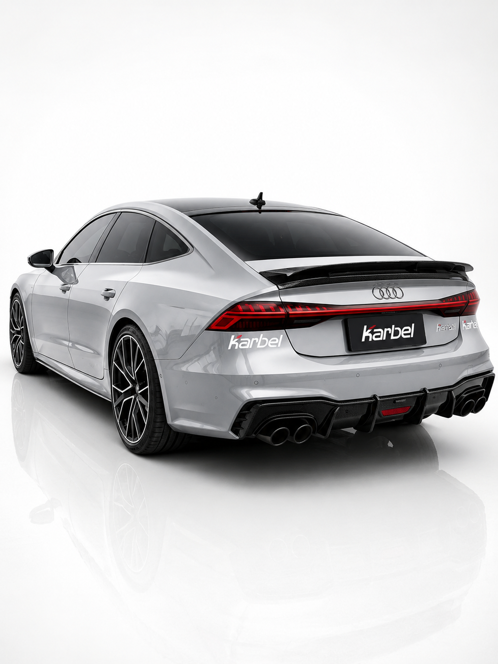 Karbel-Dry Carbon Dry Carbon Fiber Rear Spoiler Ver.1 for for Audi RS7 S7 A7 2019-ON C8