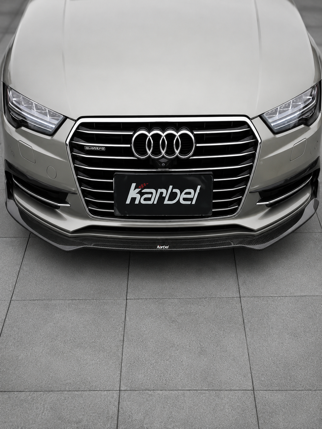Karbel-Dry Carbon Front Lip Splitter for Audi S7 & A7 S Line C7.5 Dry Carbon Fiber