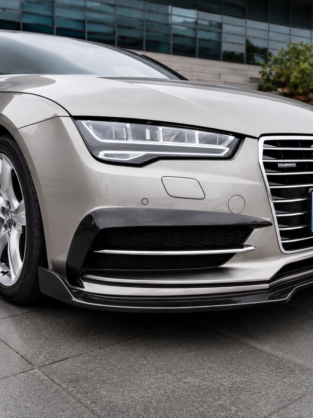 Karbel-Dry Carbon Upper Valences for Audi S7 A7 S-line C7.5 2016-2018 Pre-preg Carbon Fiber