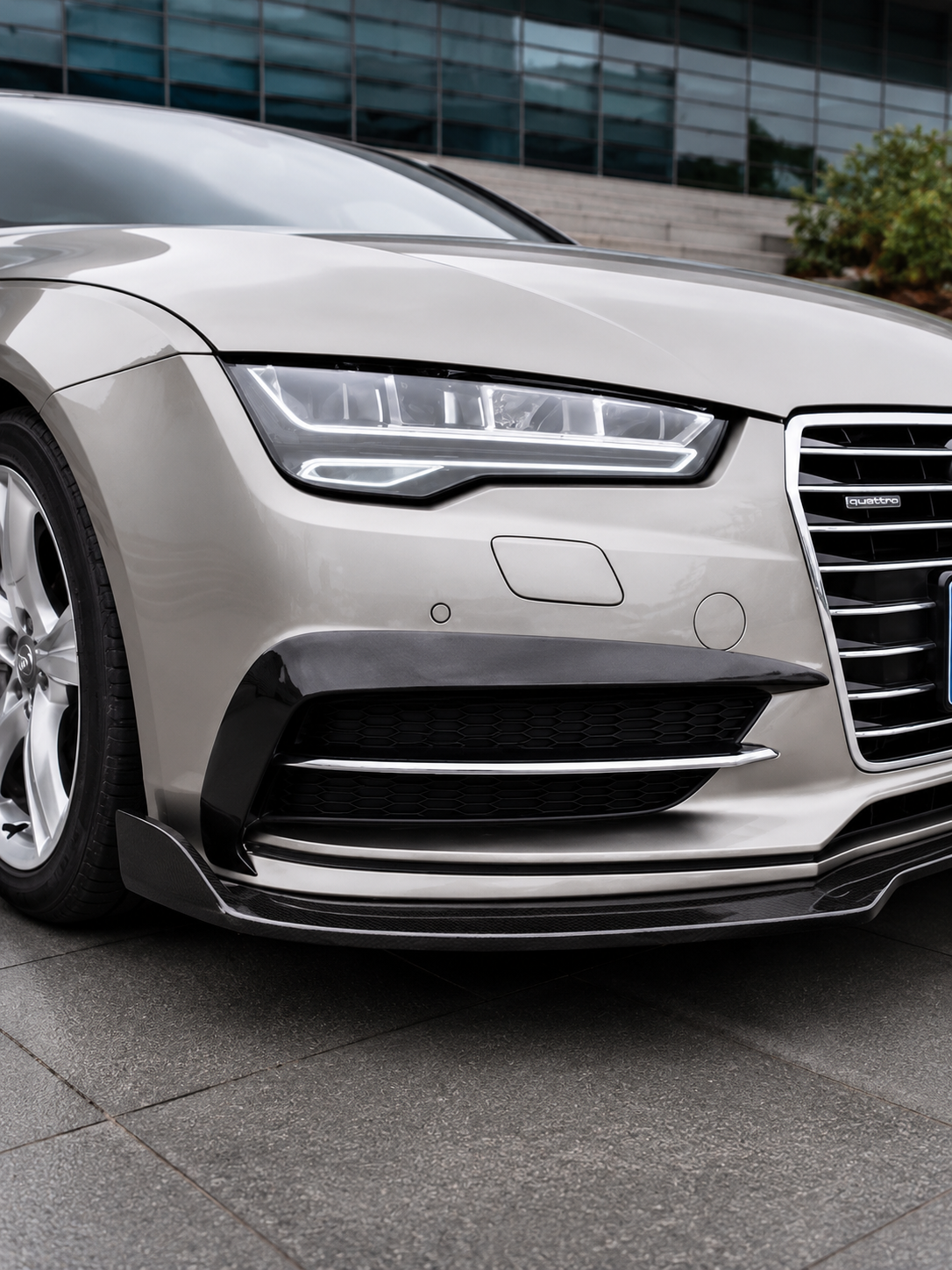 Karbel-Dry Carbon Upper Valences for Audi S7 A7 S-line C7.5 2016-2018 Pre-preg Carbon Fiber