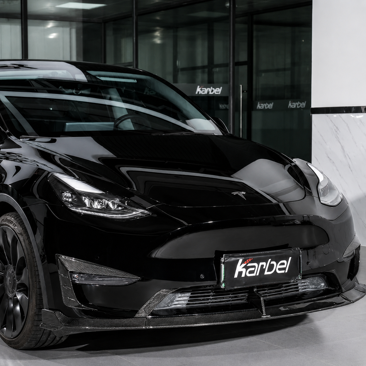 Karbel-Dry Carbon Rear Diffuser for Tesla Model Y / Performance Pre-preg Carbon Fiber