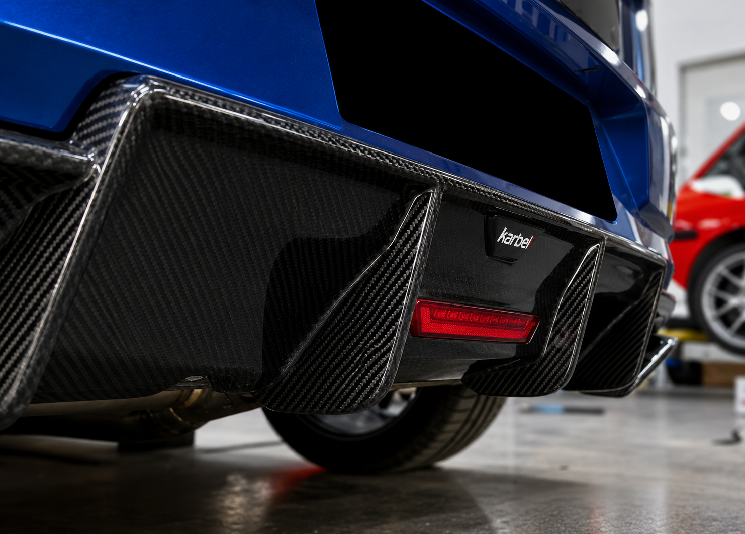 Karbel-Dry Carbon Fiber Rear Diffuser for Volkswagen Golf GTI MK7.5