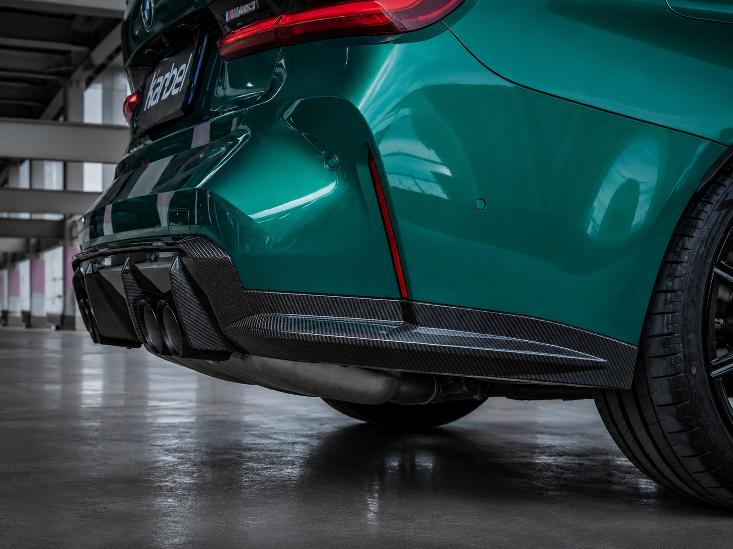 Karbel-Dry Carbon Fiber V1 Rear Diffuser&Canards For M3 G80 2021-Onwards