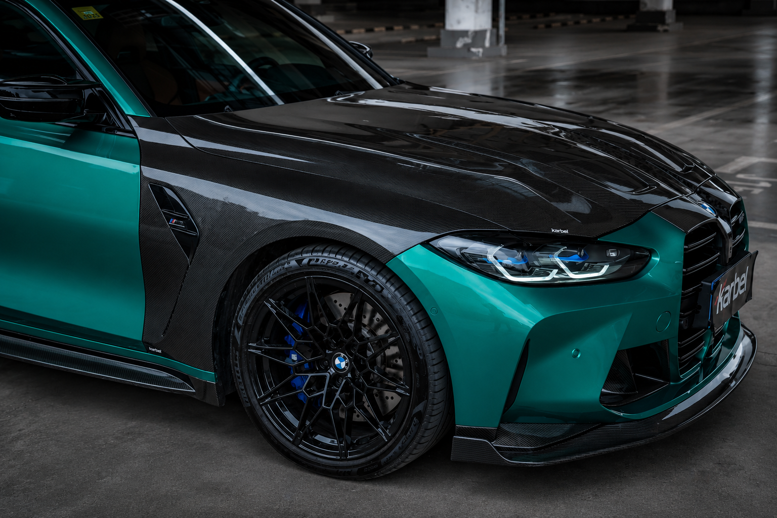 Karbel-Dry Carbon Fiber Front Fenders For M3 G80 2021-Onwards