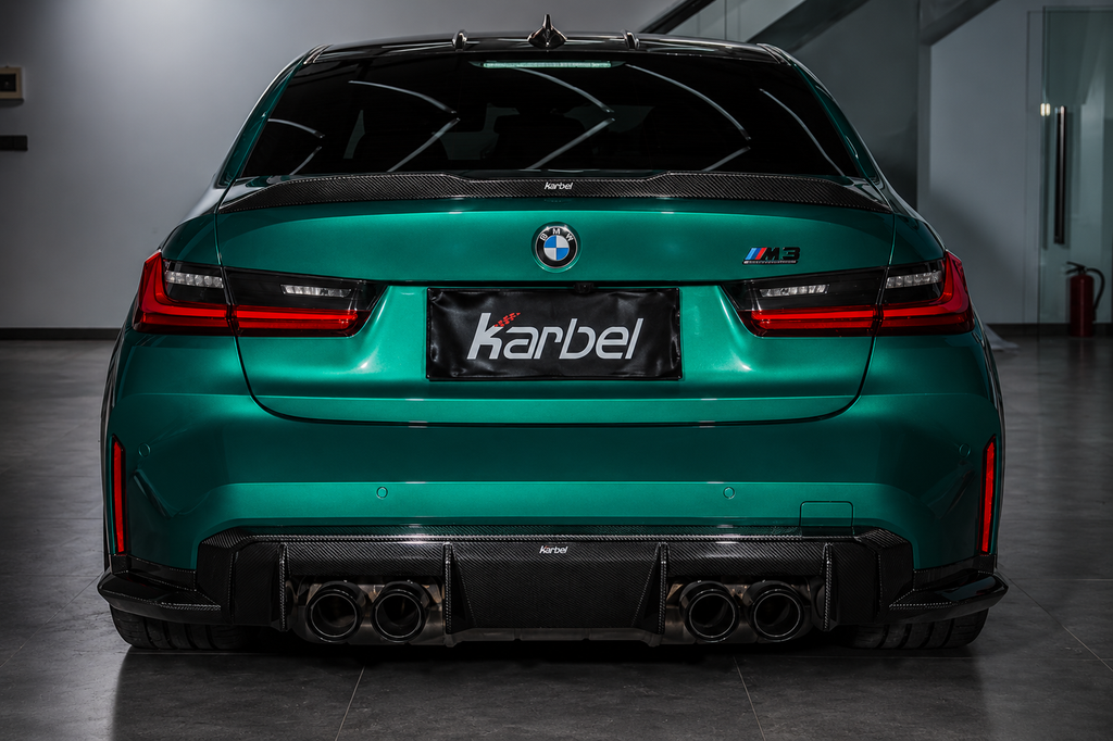 Karbel-Dry Carbon Fiber V1 Rear Diffuser&Canards For M3 G80 2021-Onwards
