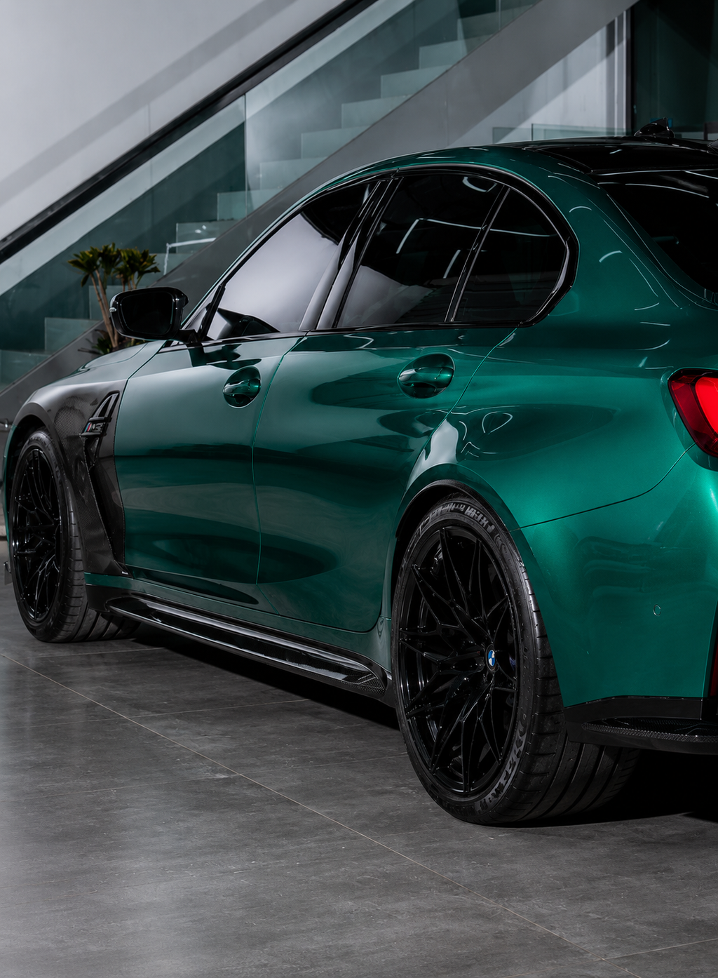 Karbel-Dry Carbon Fiber V1 Side Skirts For M3 G80 2021-Onwards