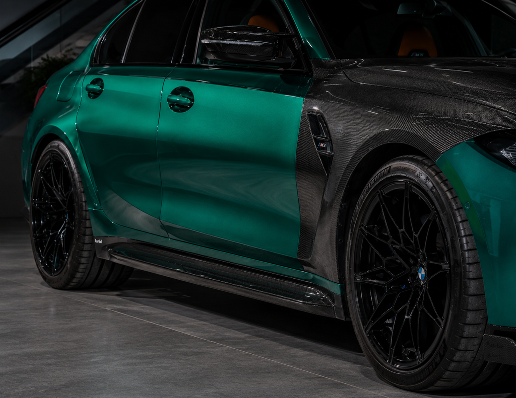 Karbel-Dry Carbon Fiber V1 Side Skirts For M3 G80 2021-Onwards