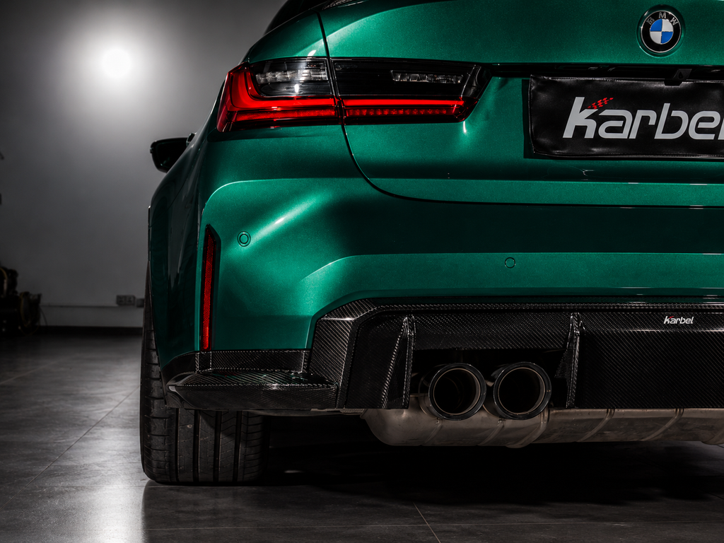 Karbel-Dry Carbon Fiber V1 Rear Diffuser&Canards For M3 G80 2021-Onwards